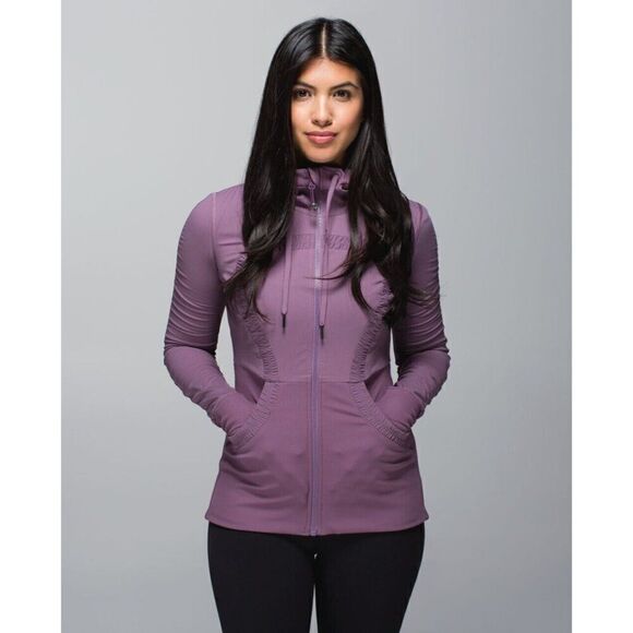 Lululemon Women’s Size 4 Dance Studio Jacket III Purple Fog Hoodie Full Zip - Picture 4 of 16